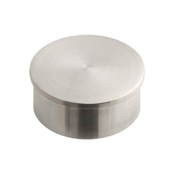 Lavi Industries Lavi Industries, End Cap, Flush, for 2" Tubing, Satin Stainless Steel 44-600/2 - main